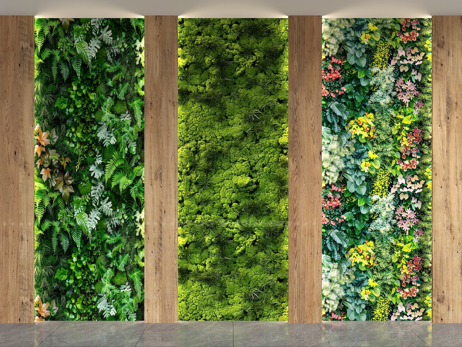 绿植墙3D模型下载【ID:1192255593】