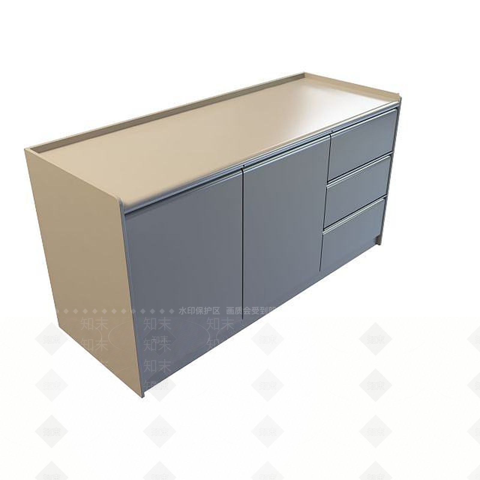 现代衣柜3D模型下载【ID:1199349882】