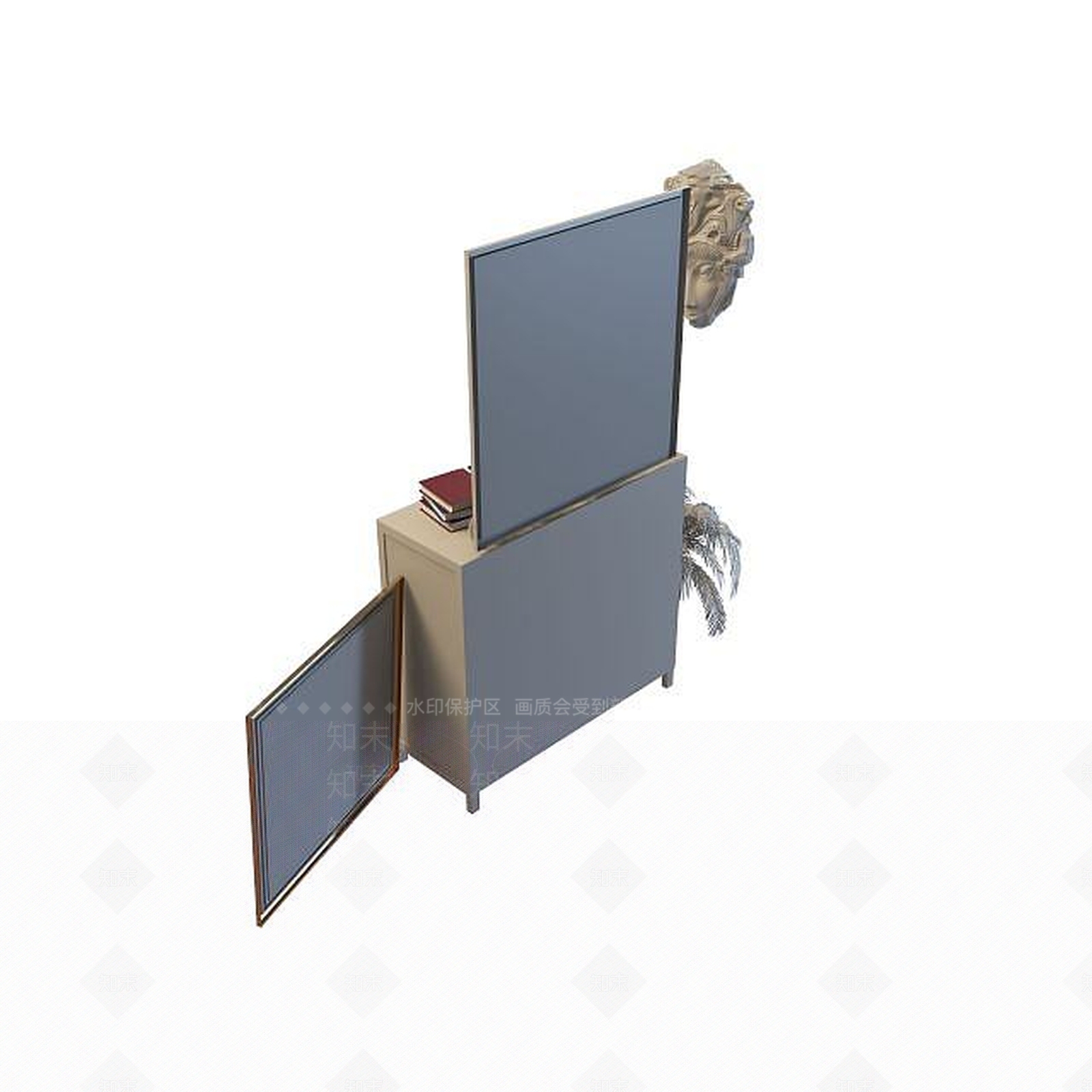 现代衣柜3D模型下载【ID:1199353473】