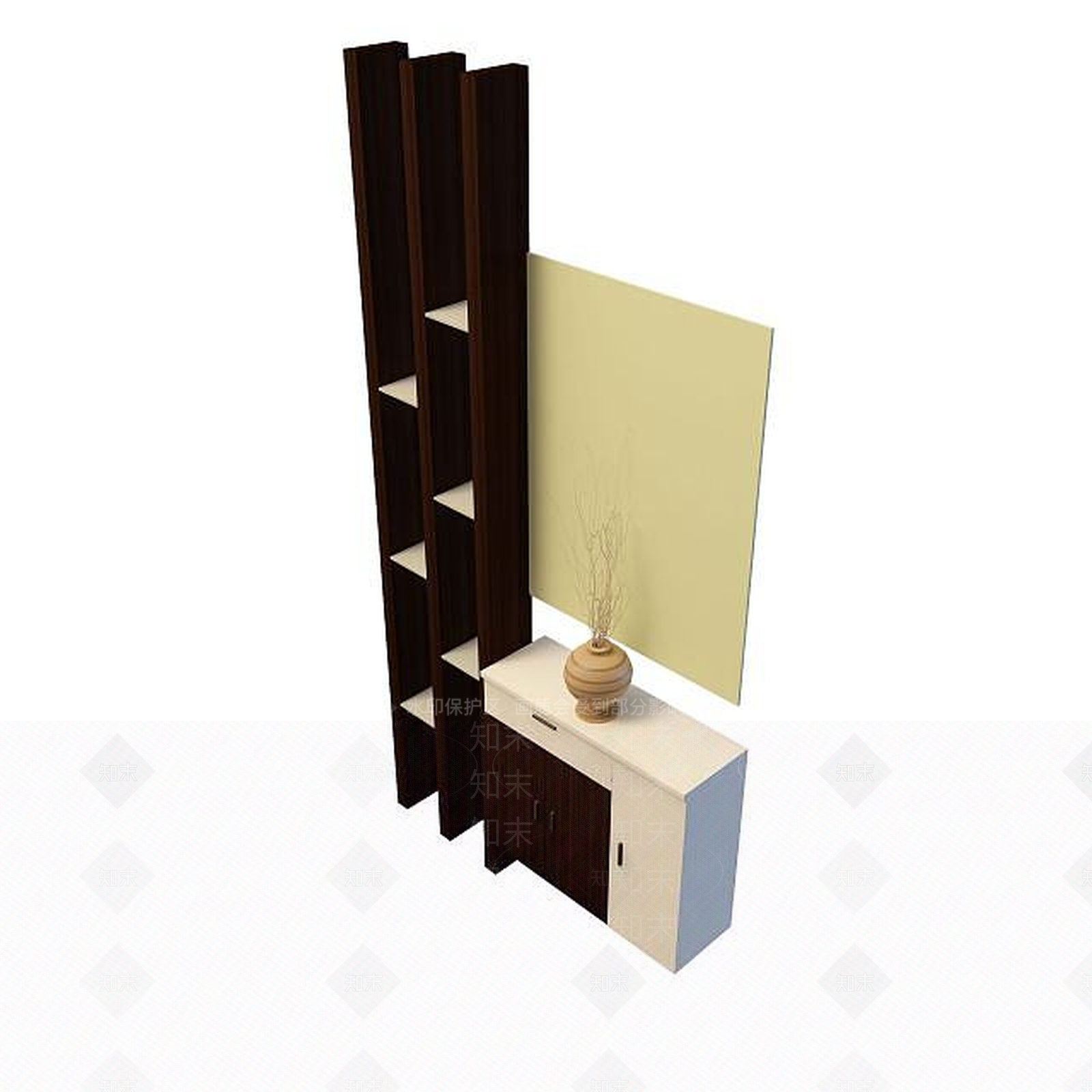 现代衣柜3D模型下载【ID:1199349727】