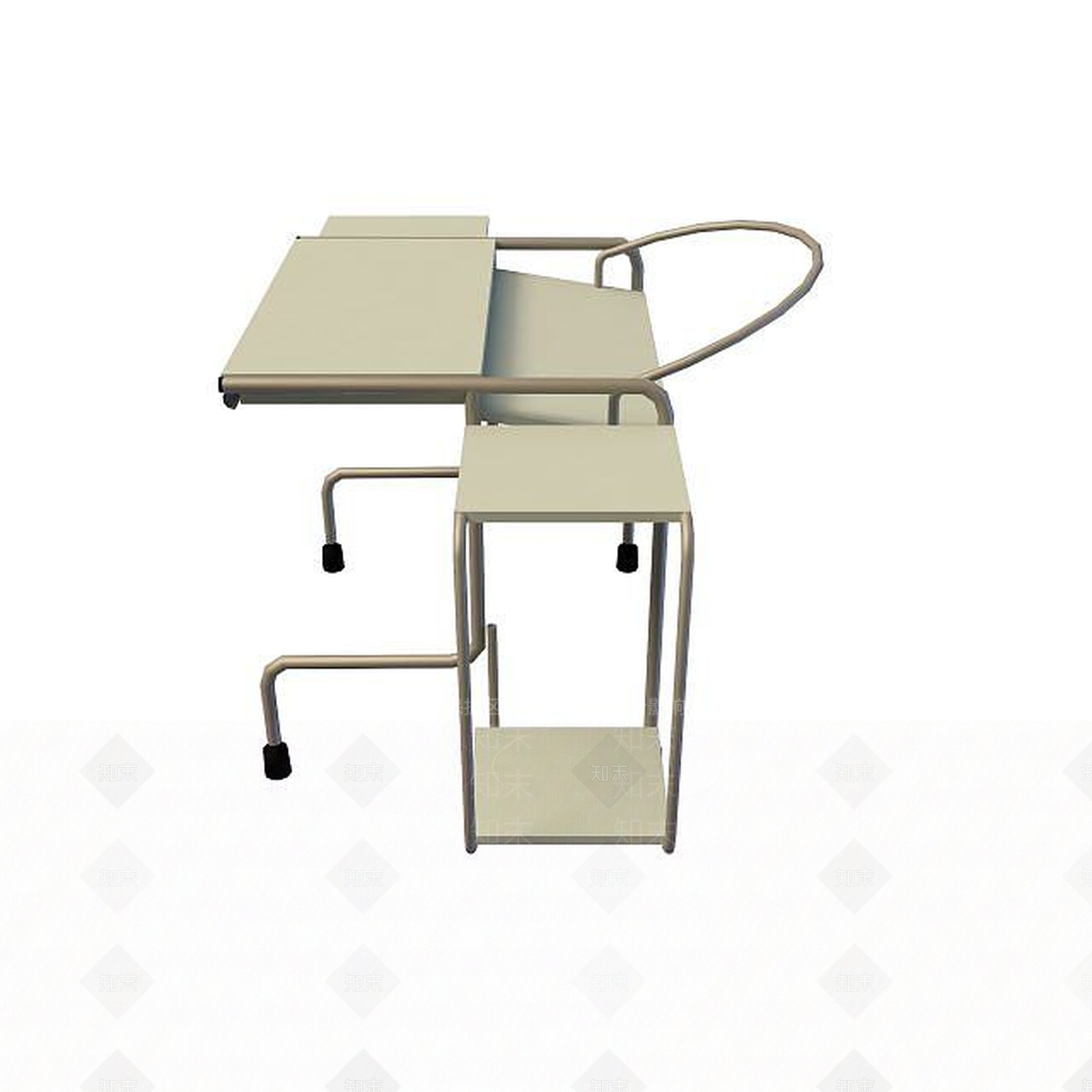 现代书桌3D模型下载【ID:1199353305】