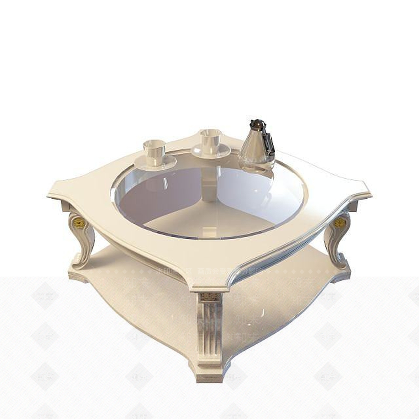 现代书桌3D模型下载【ID:1199353322】