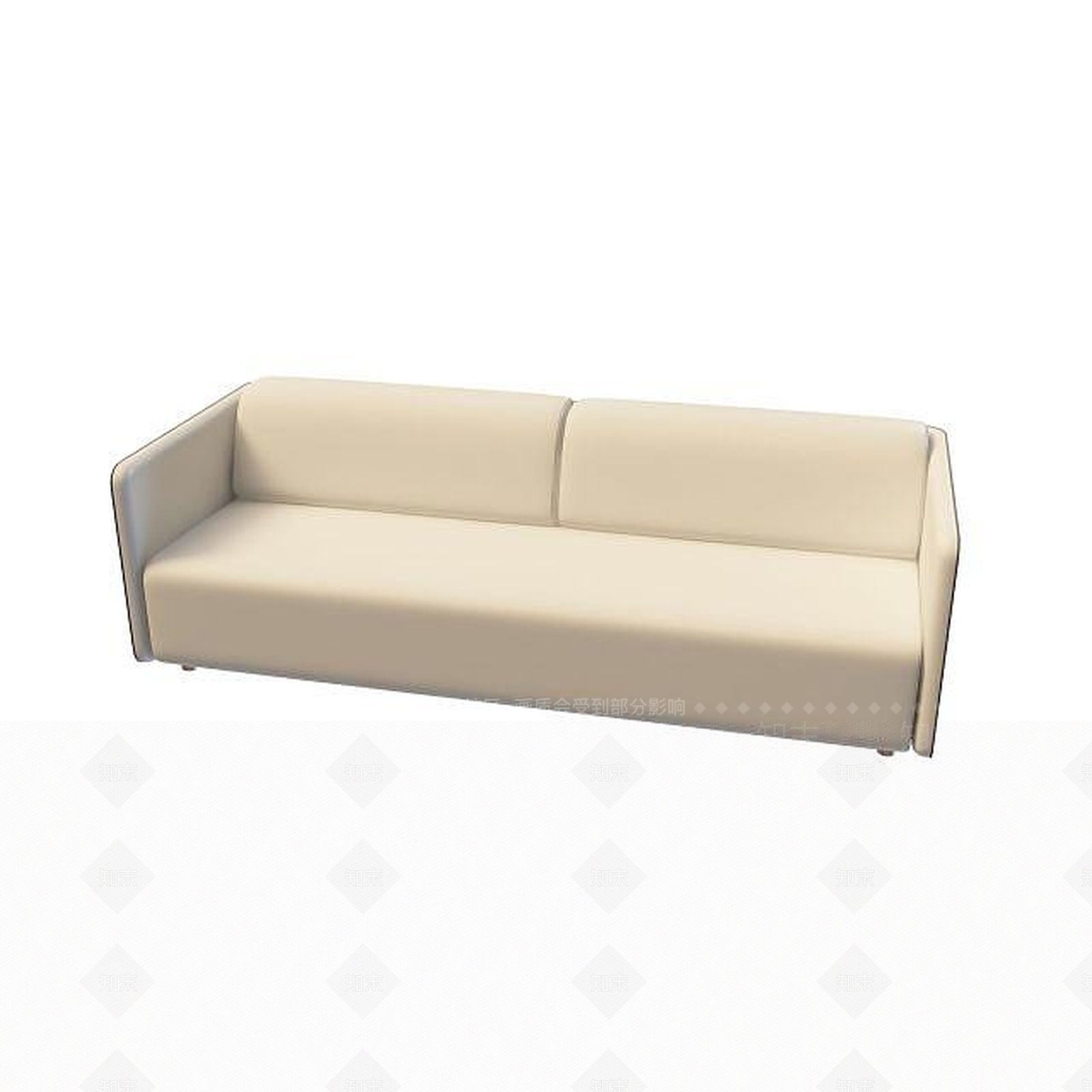 现代双人沙发3D模型下载【ID:1199349630】
