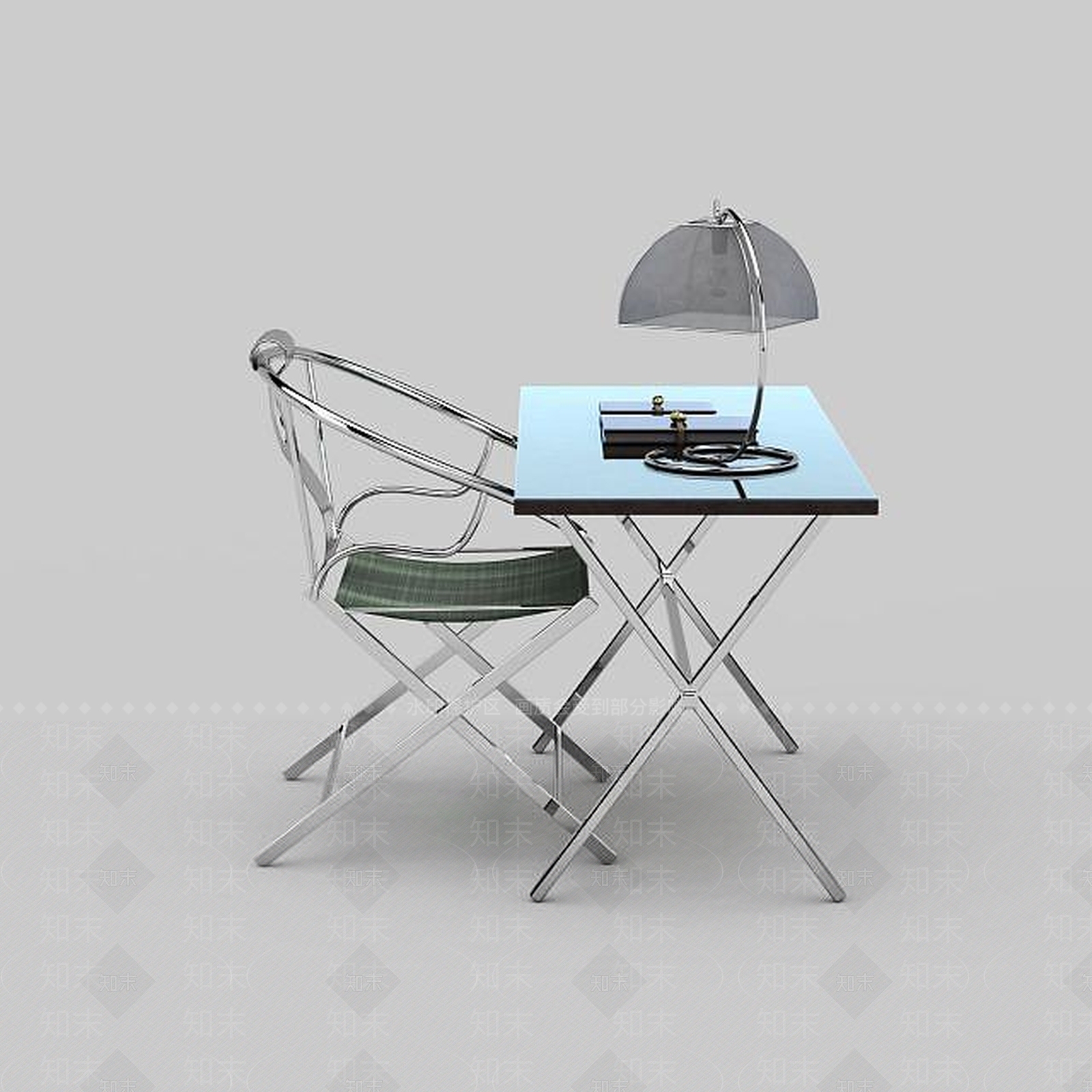 现代书桌椅3D模型下载【ID:1192259598】
