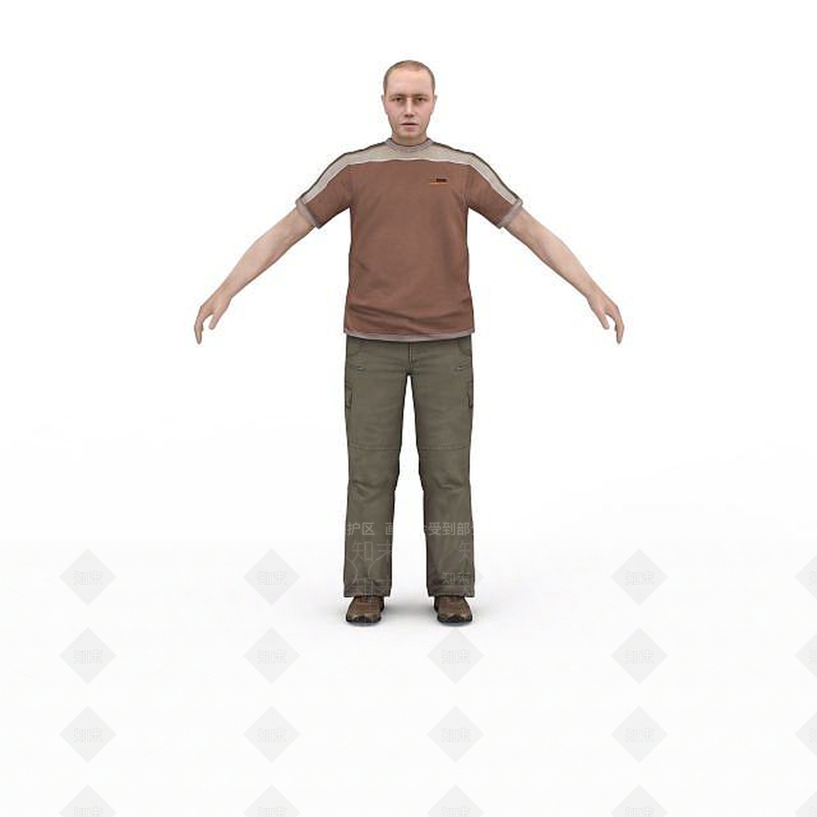 现代虚拟人物3D模型下载【ID:1199329294】