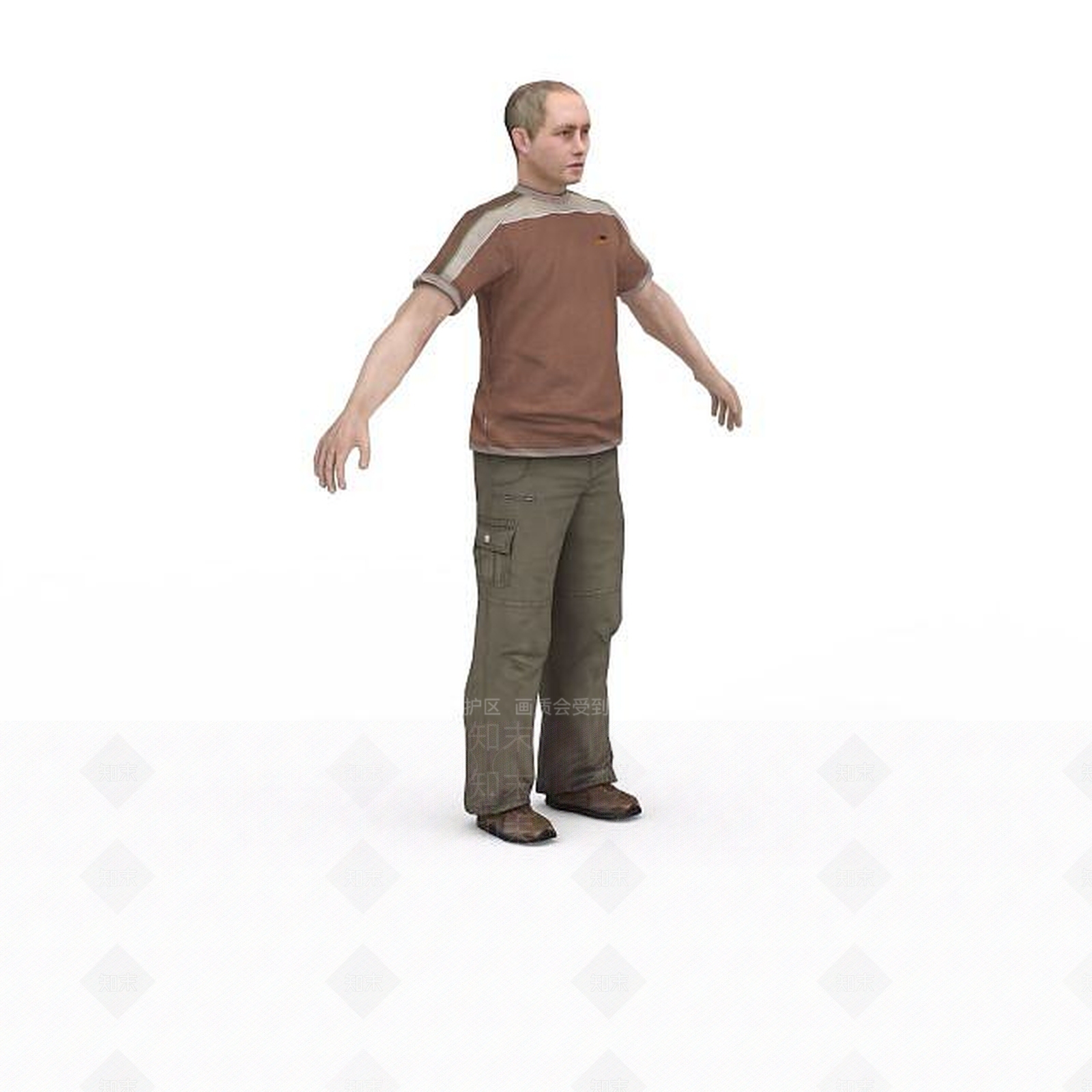 现代虚拟人物3D模型下载【ID:1199329294】