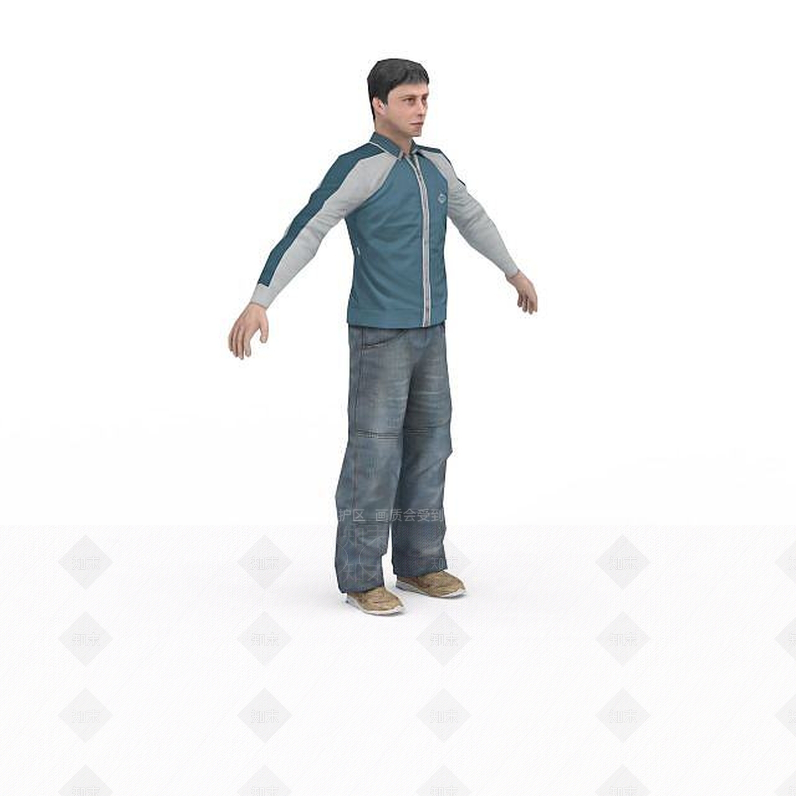 现代虚拟人物3D模型下载【ID:1199322626】