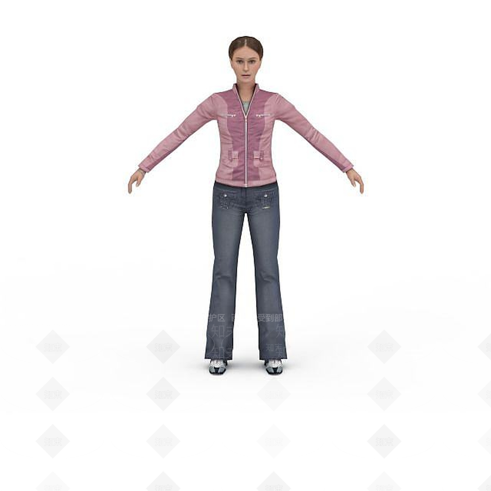 现代虚拟人物3D模型下载【ID:1199322673】