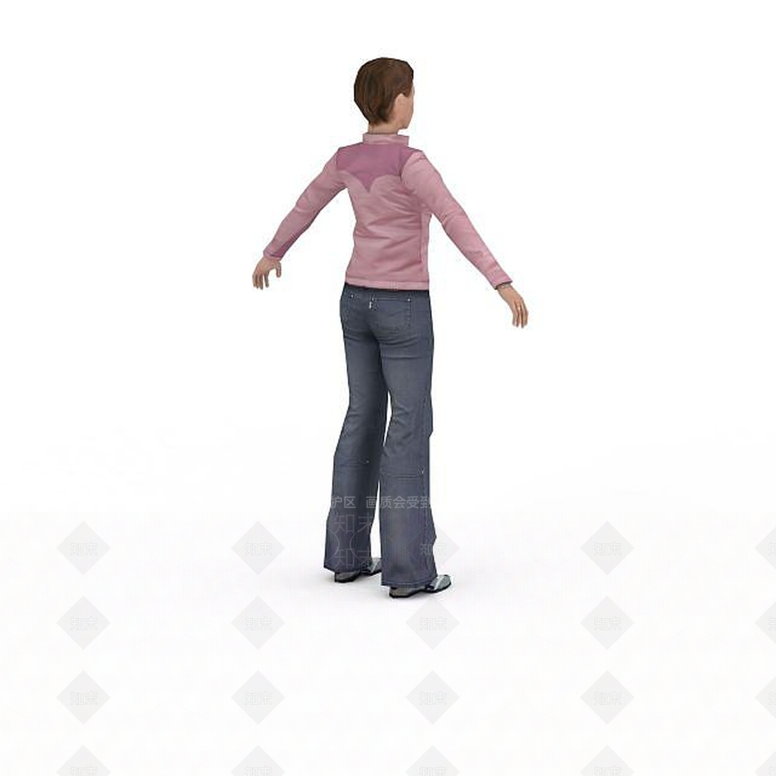 现代虚拟人物3D模型下载【ID:1199322673】