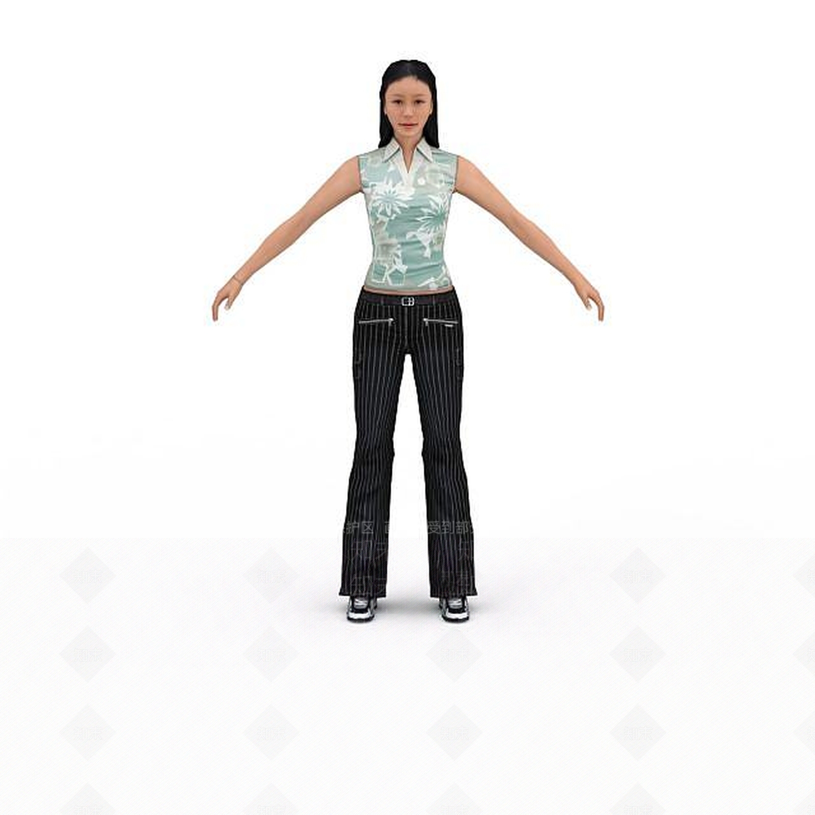 现代虚拟人物3D模型下载【ID:1199322529】