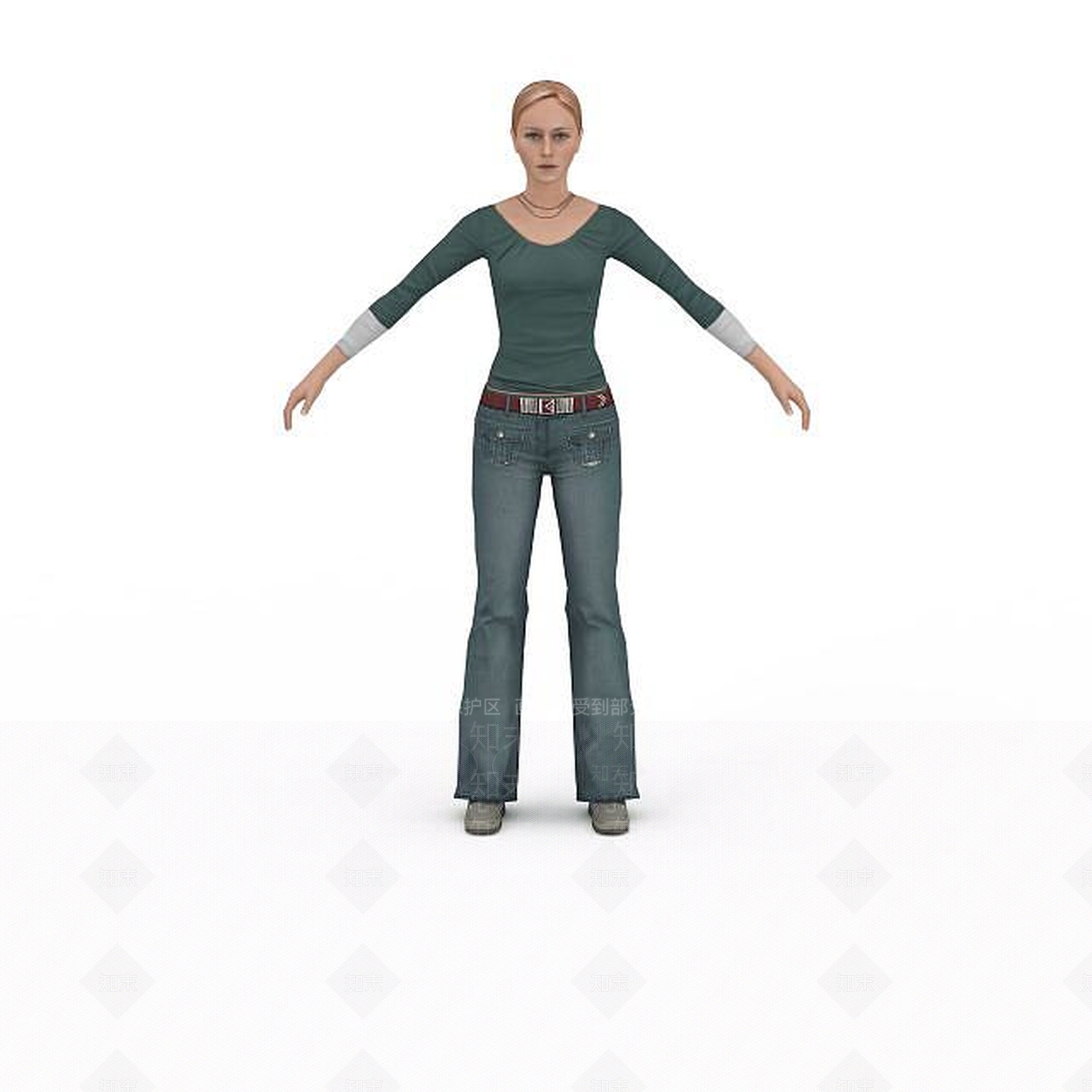 现代虚拟人物3D模型下载【ID:1199329145】