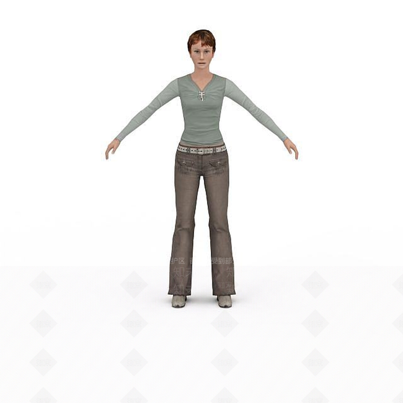 现代虚拟人物3D模型下载【ID:1199329193】