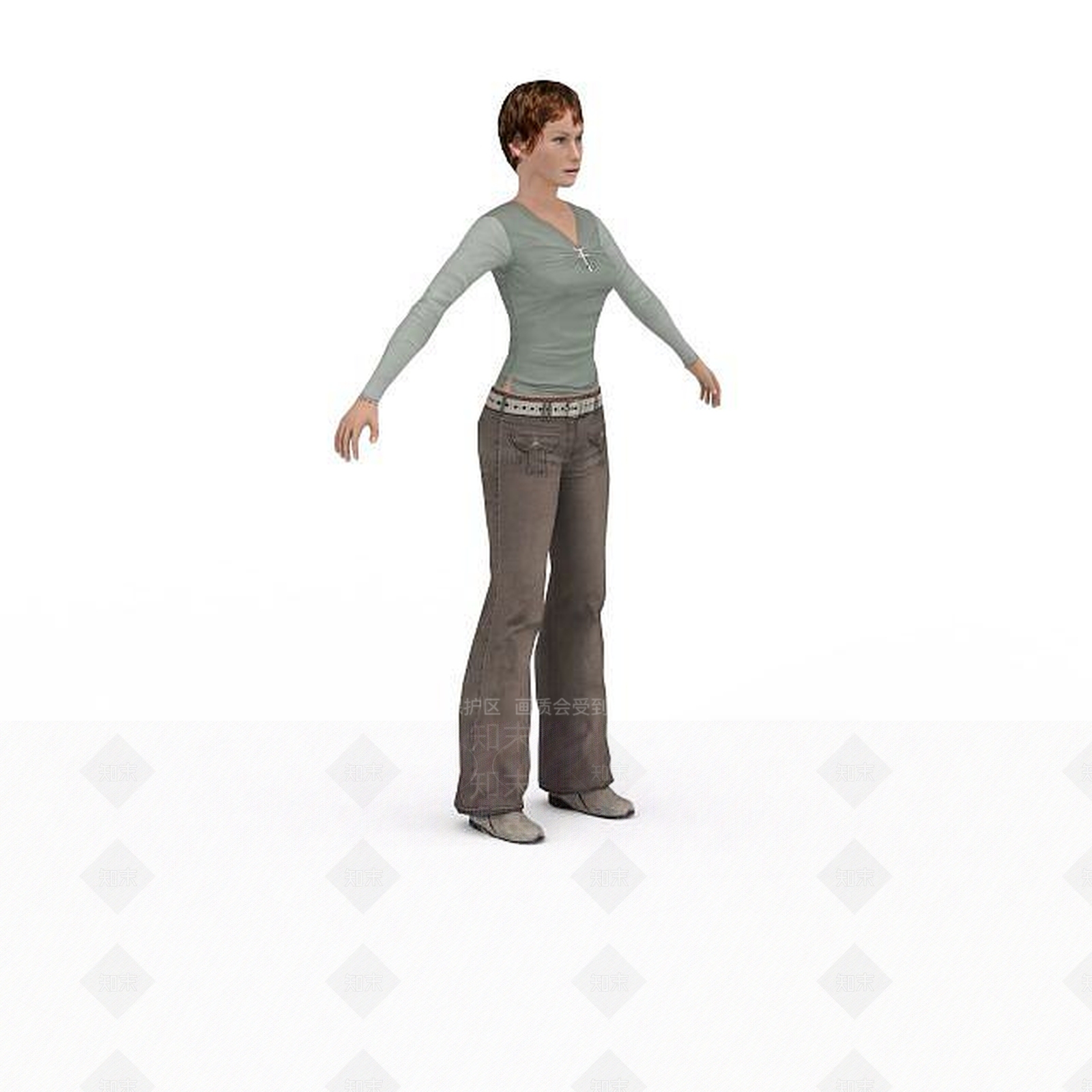 现代虚拟人物3D模型下载【ID:1199329193】
