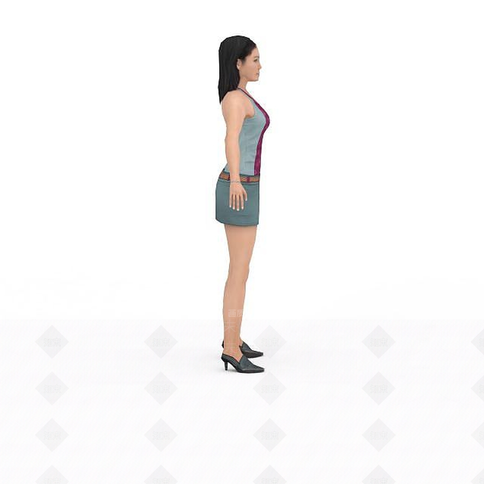 现代虚拟人物3D模型下载【ID:1199329039】