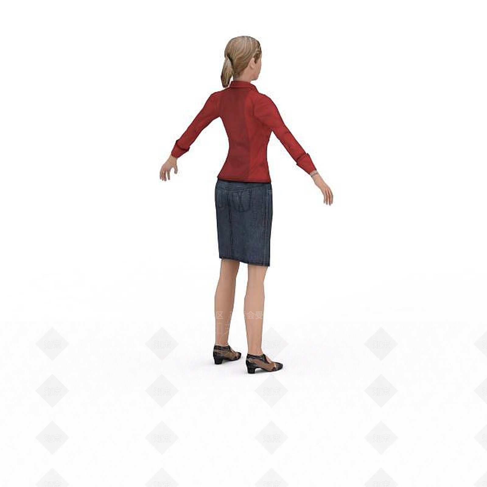现代虚拟人物3D模型下载【ID:1199322582】