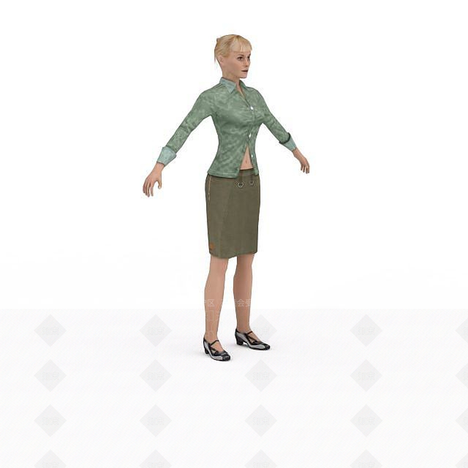 现代虚拟人物3D模型下载【ID:1199329076】