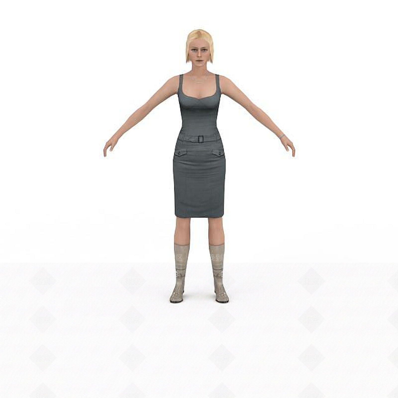 现代虚拟人物3D模型下载【ID:1199322590】