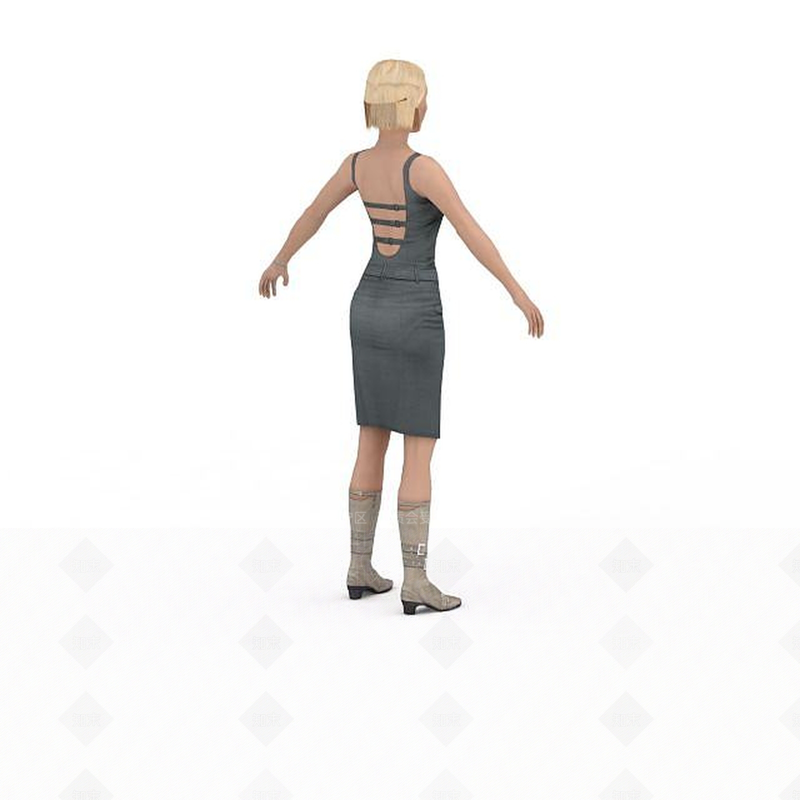 现代虚拟人物3D模型下载【ID:1199322590】