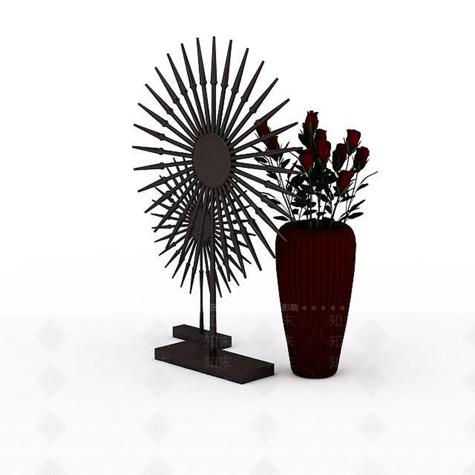 现代摆件组合3D模型下载【ID:1192260414】