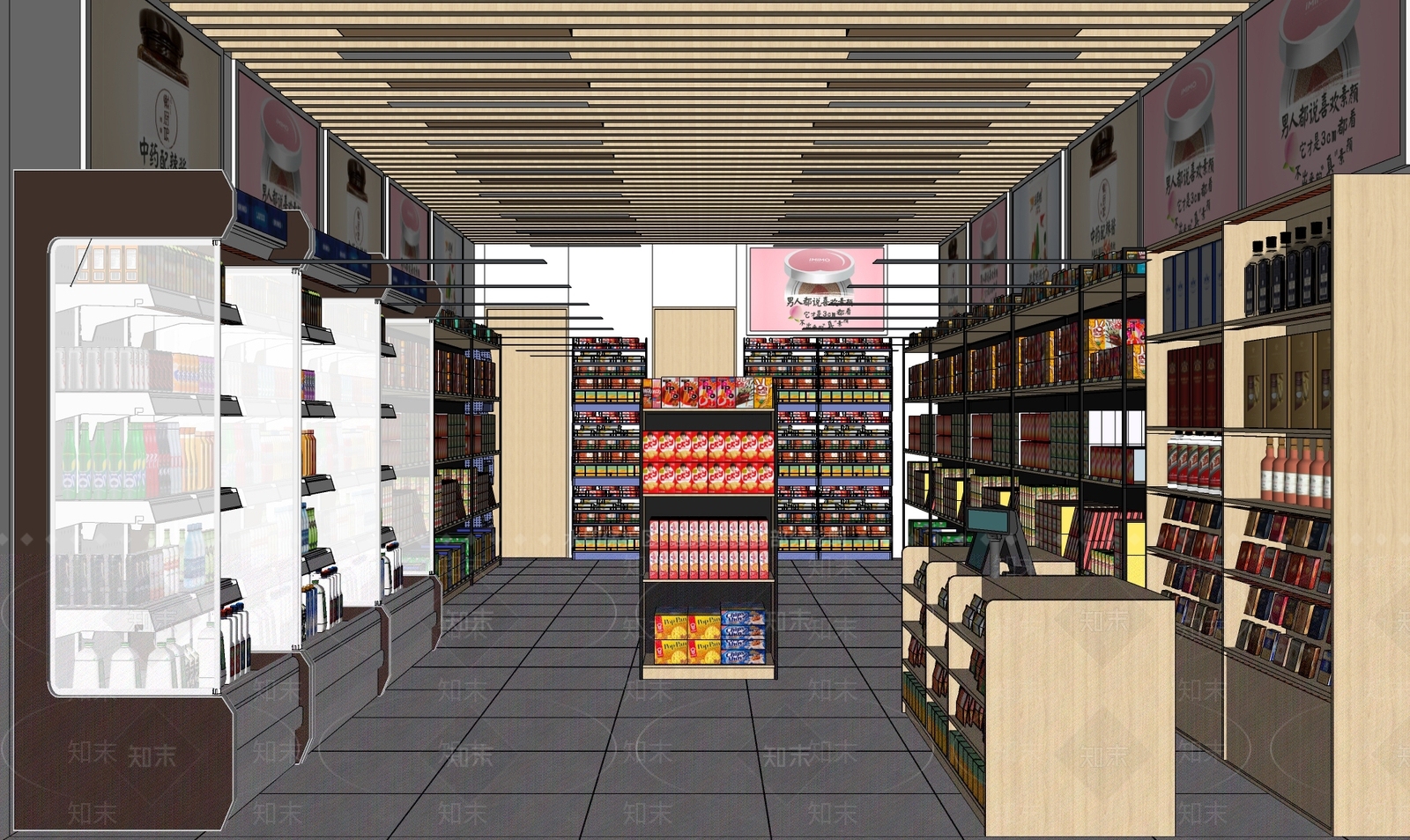 现代便利店SU模型下载【ID:1192262560】