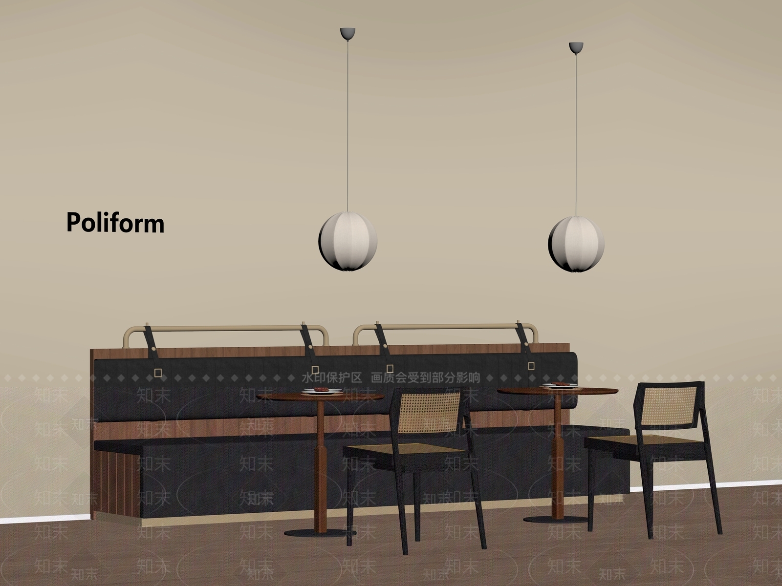 现代卡座沙发SU模型下载【ID:1192262626】