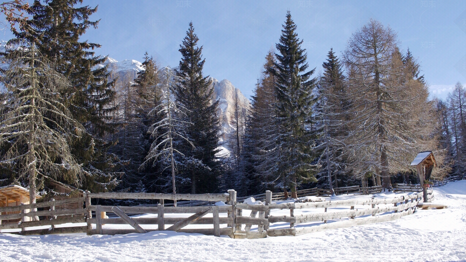 现代轻奢雪景贴图下载【ID:1192268905】