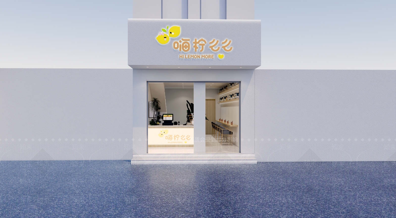 现代奶茶店SU模型下载【ID:1192270867】
