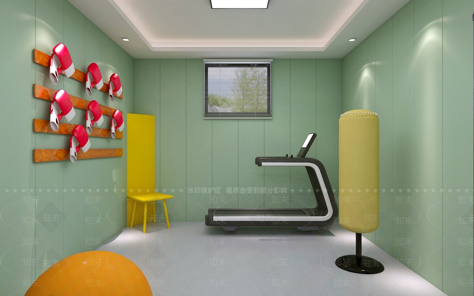 现代健身房3D模型下载【ID:1215111229】