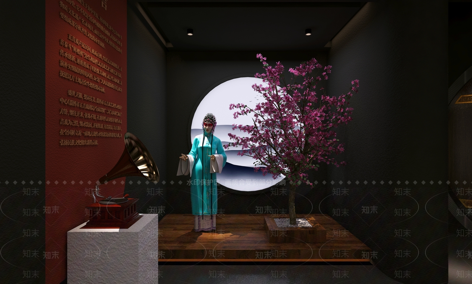 新中式现代其他商业空间3D模型下载【ID:1192274011】