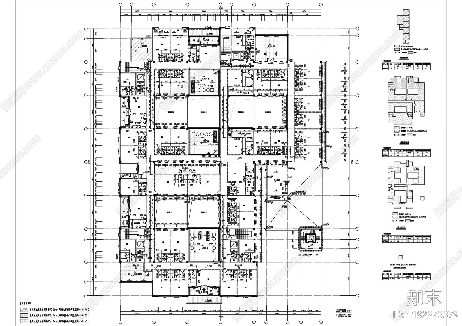 中式民宿建筑cad施工图下载【ID:1192273379】