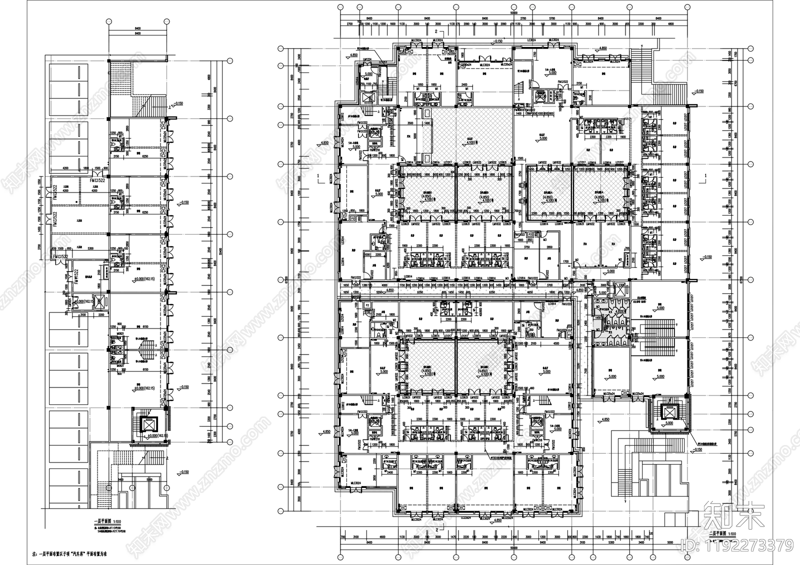 中式民宿建筑cad施工图下载【ID:1192273379】