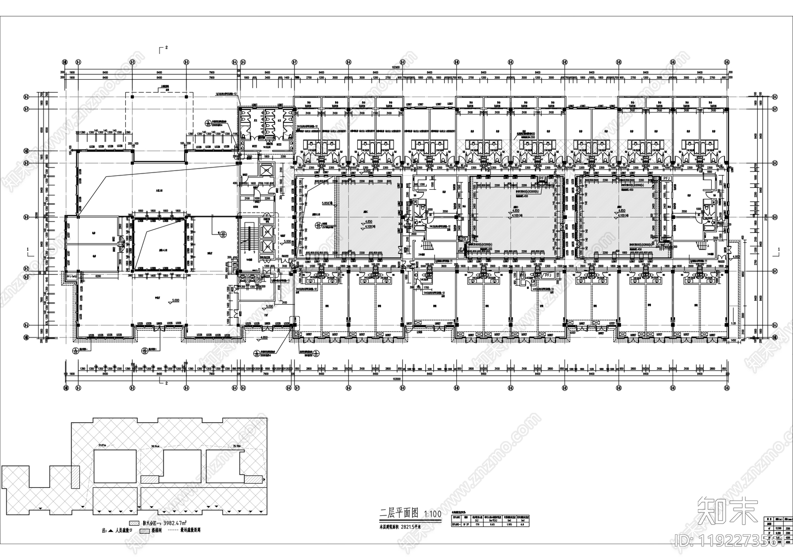 中式民宿建筑cad施工图下载【ID:1192273561】