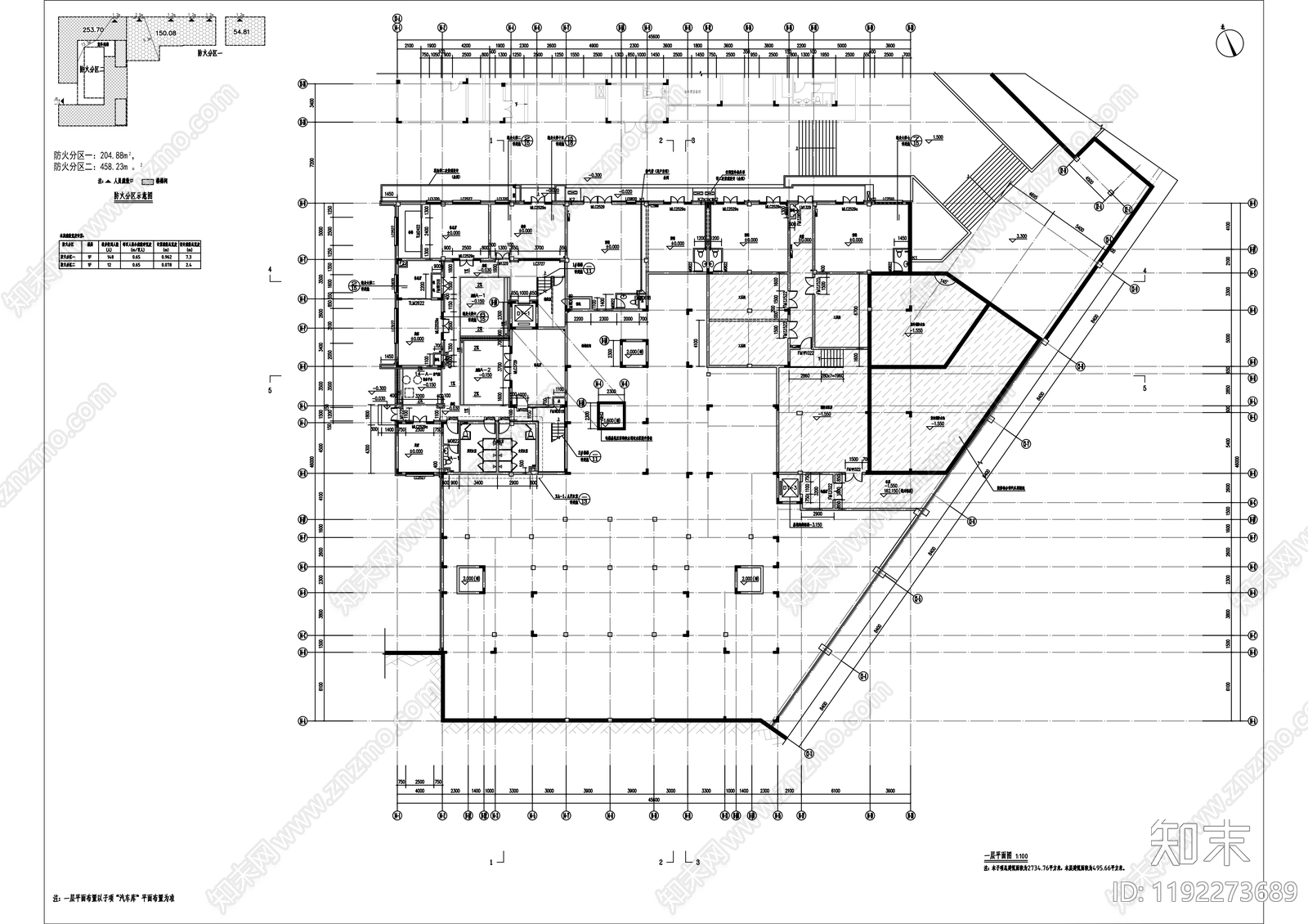 现代民宿建筑cad施工图下载【ID:1192273689】