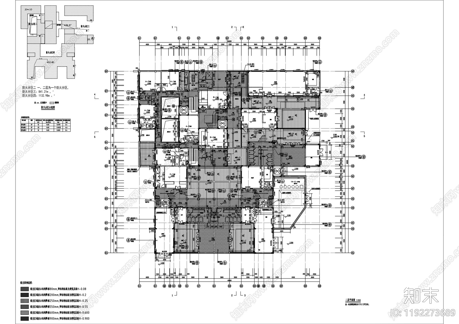 现代民宿建筑cad施工图下载【ID:1192273689】