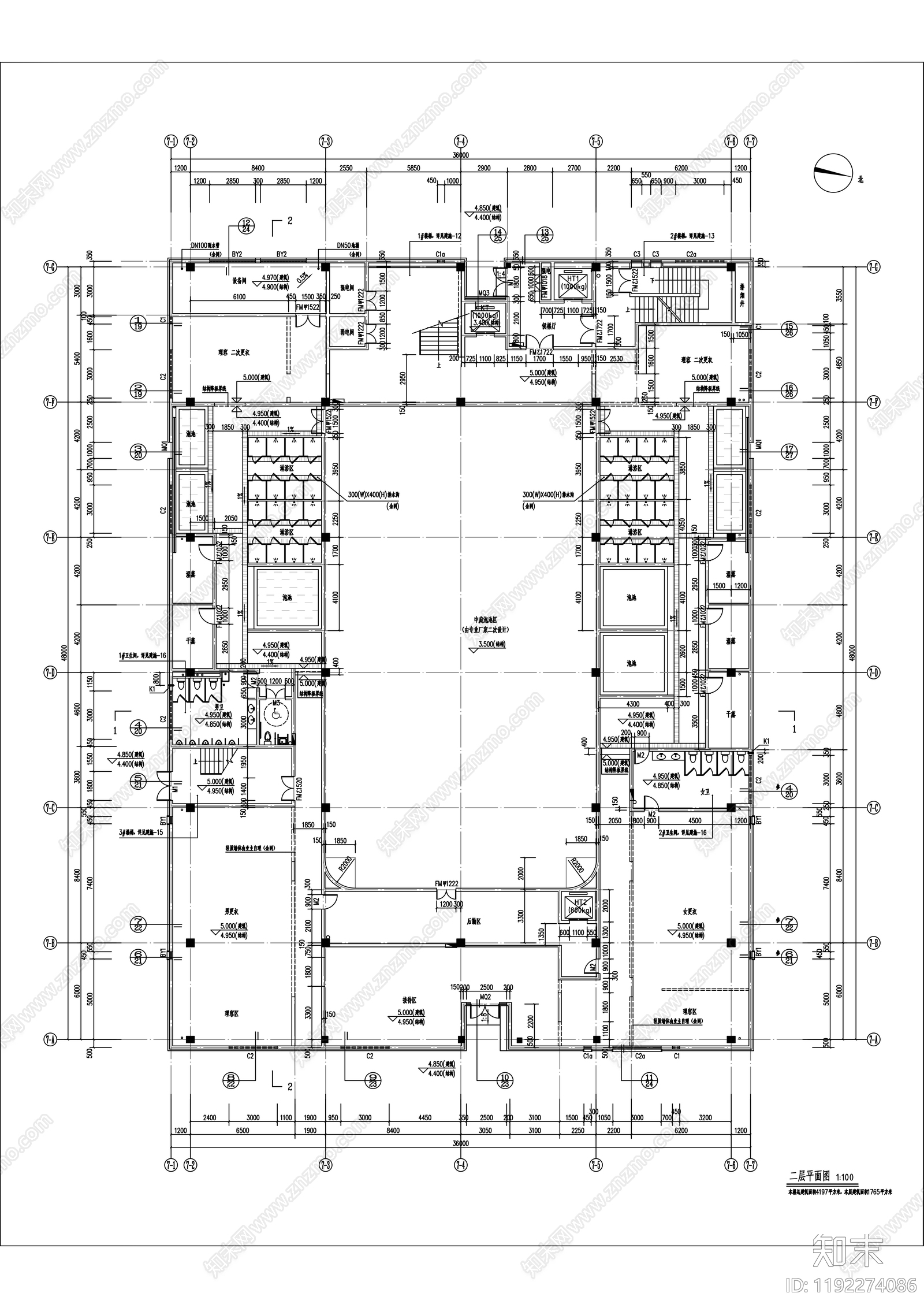 中式其他商业建筑cad施工图下载【ID:1192274086】