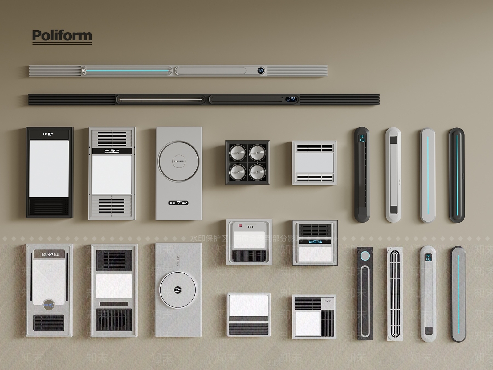 浴霸3D模型下载【ID:1192274473】