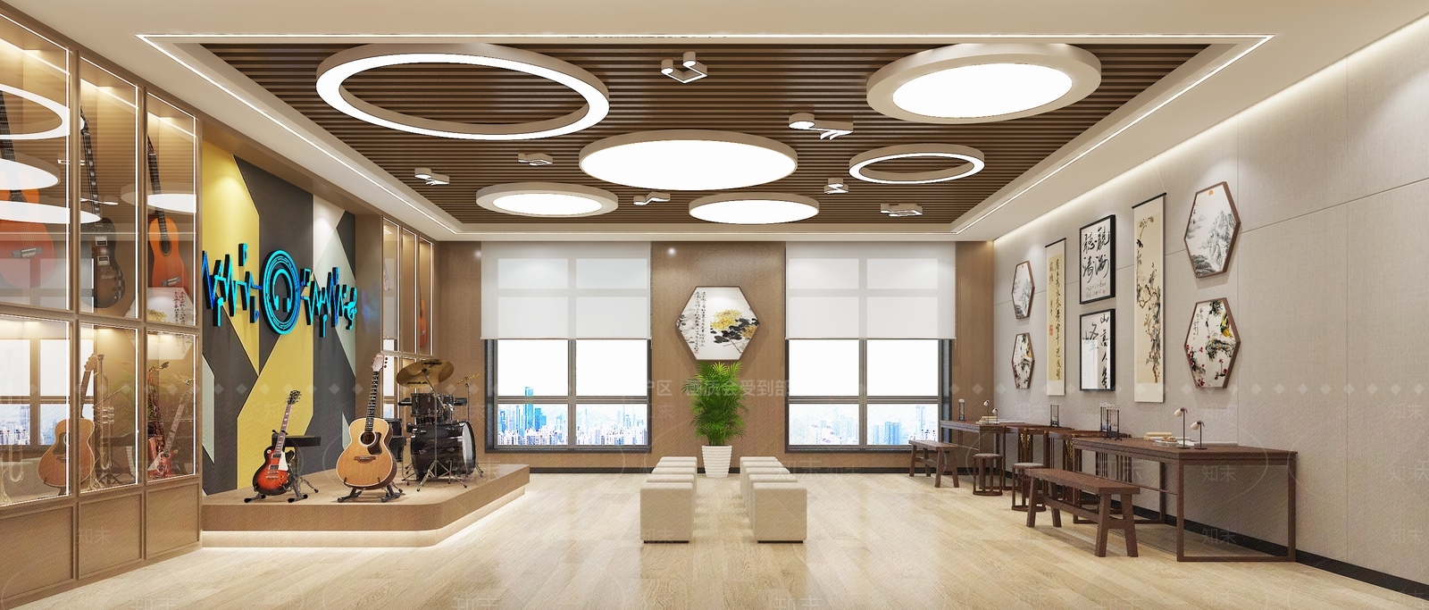 现代其他娱乐空间3D模型下载【ID:1192280205】