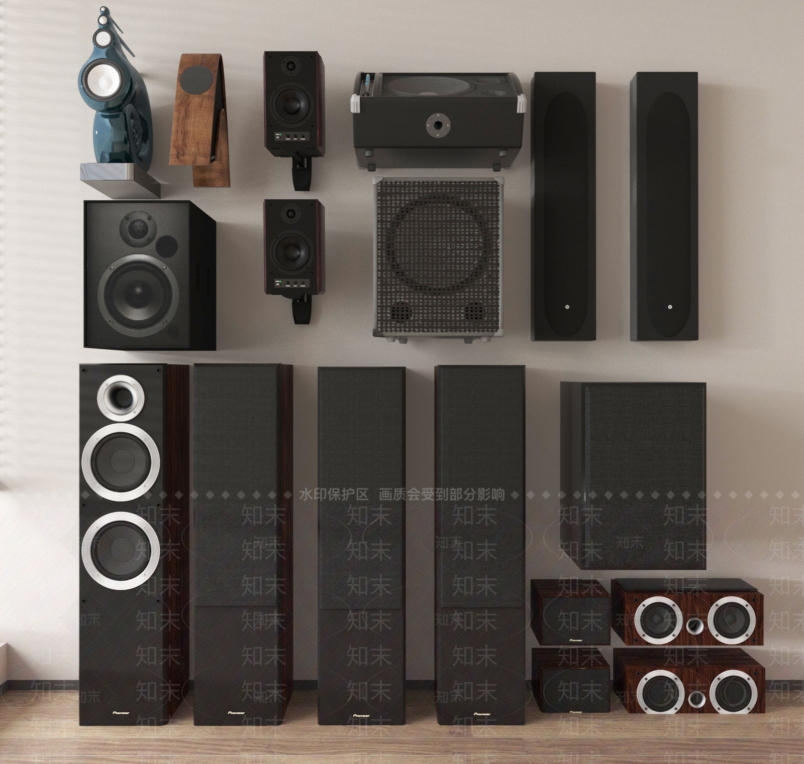 音响3D模型下载【ID:1192280910】