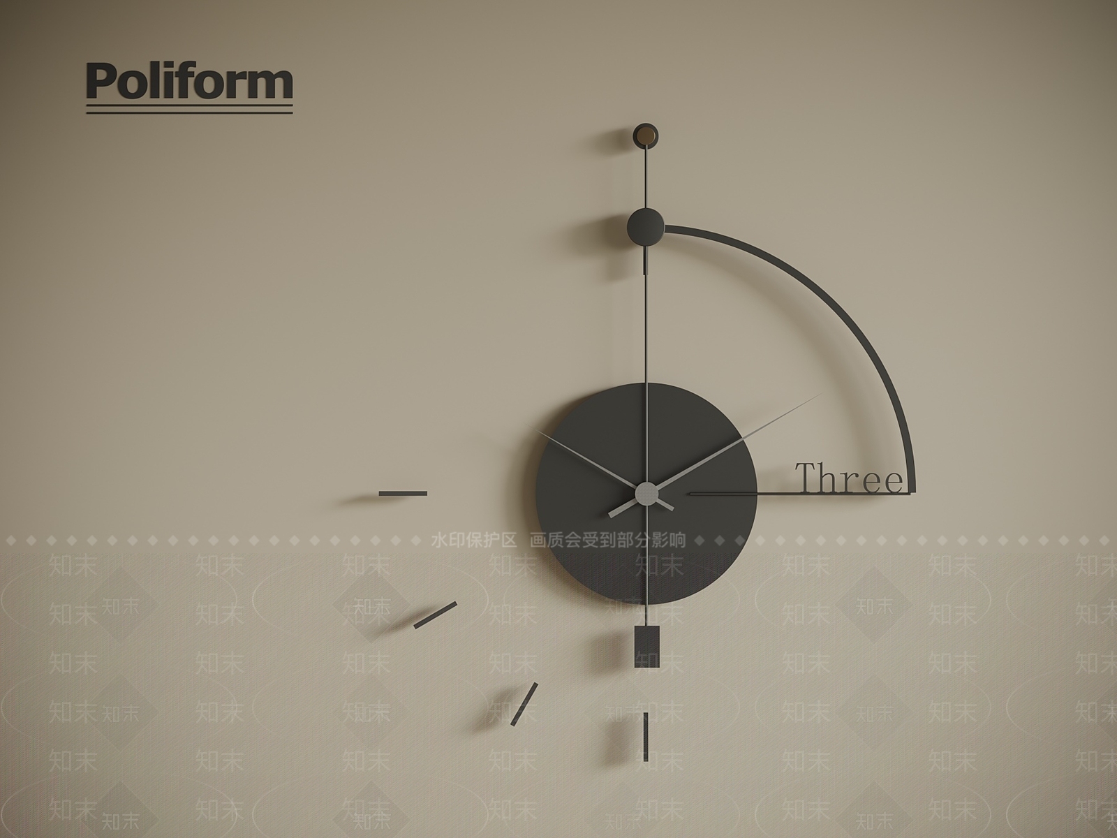 钟表3D模型下载【ID:1192281420】