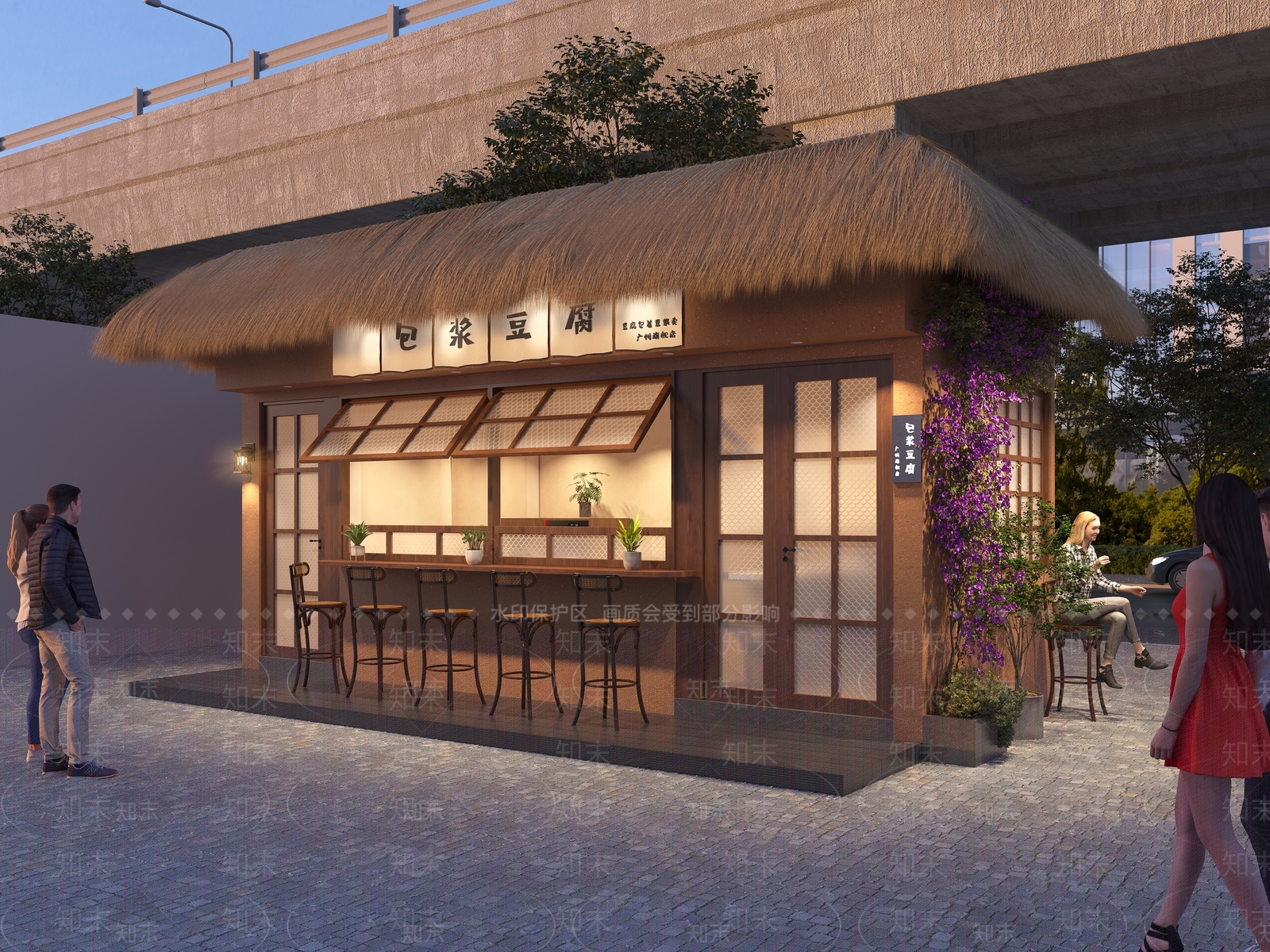 复古现代其他建筑外观3D模型下载【ID:1192282029】