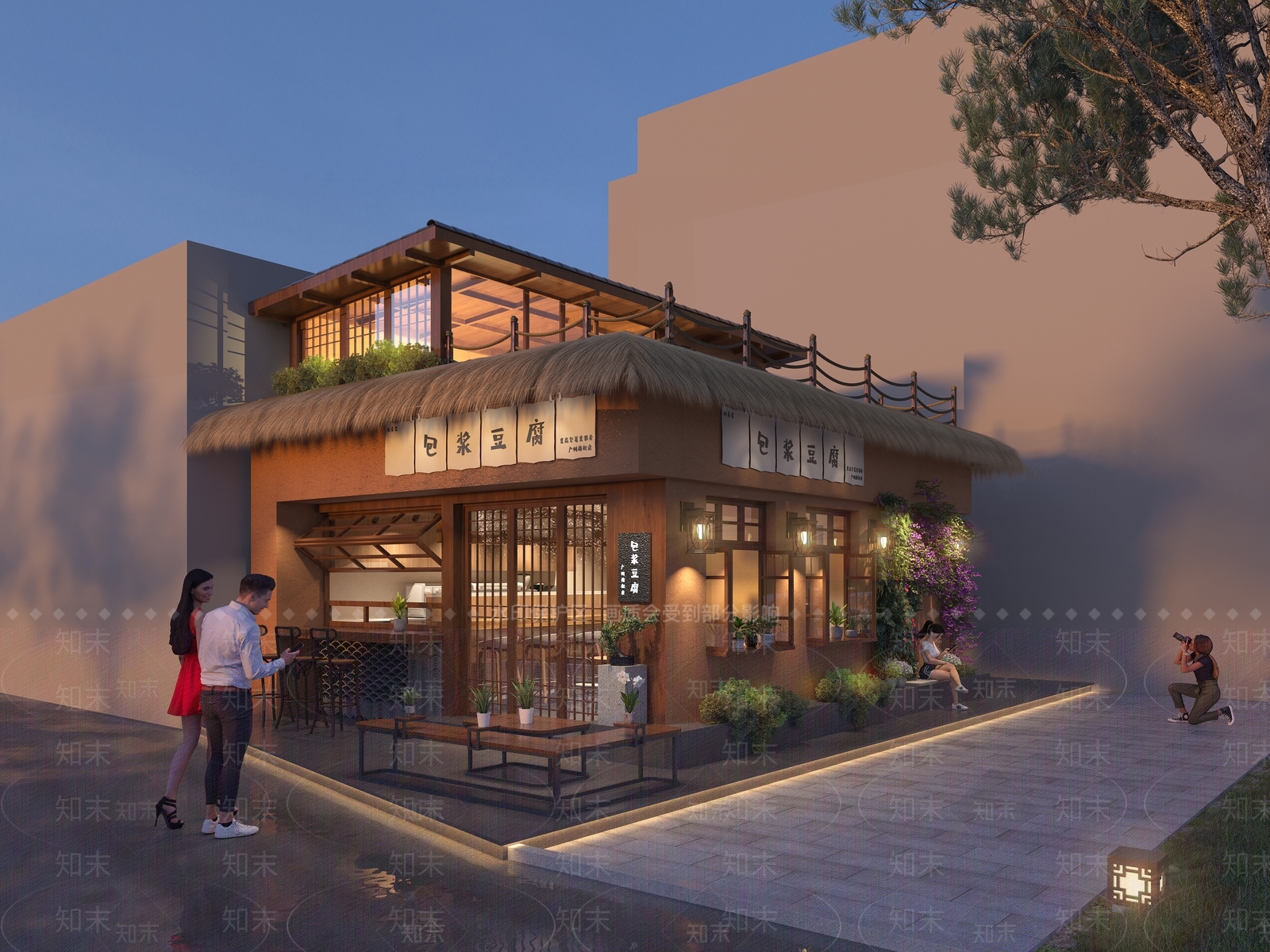 复古原木其他建筑外观3D模型下载【ID:1192283203】