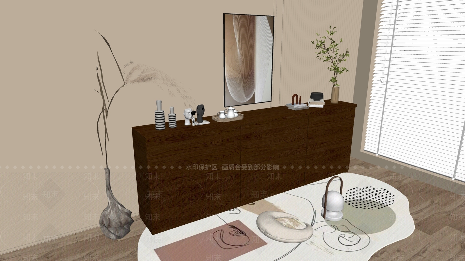 现代斗柜SU模型下载【ID:1192283655】