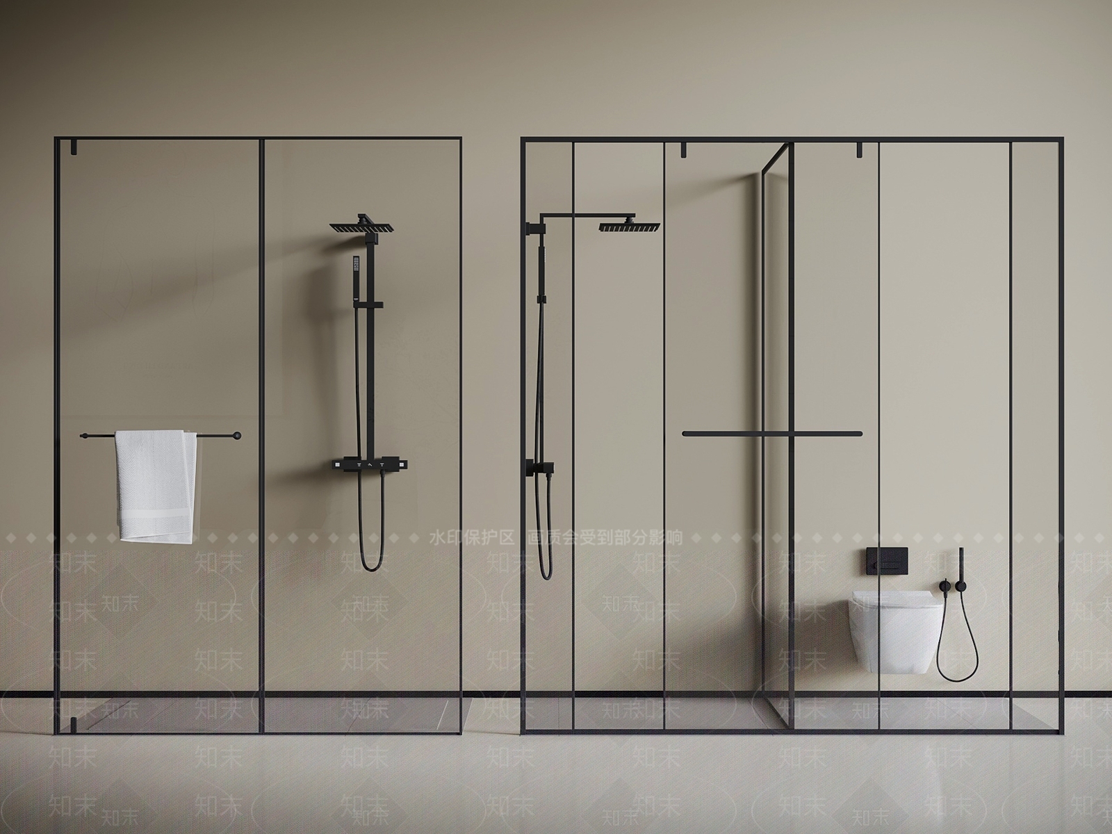 淋浴房3D模型下载【ID:1192283966】