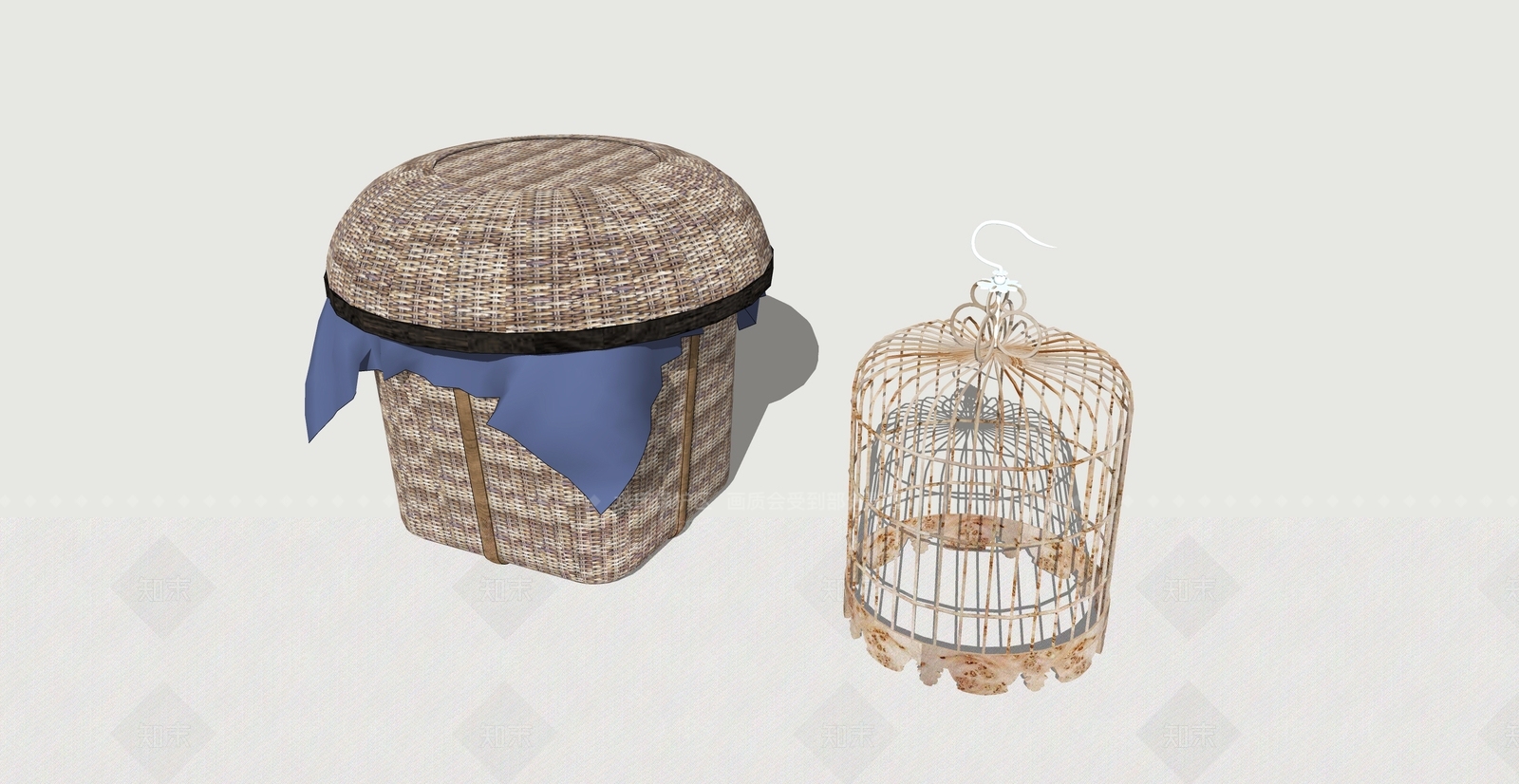 中式其他小品SU模型下载【ID:1192289216】