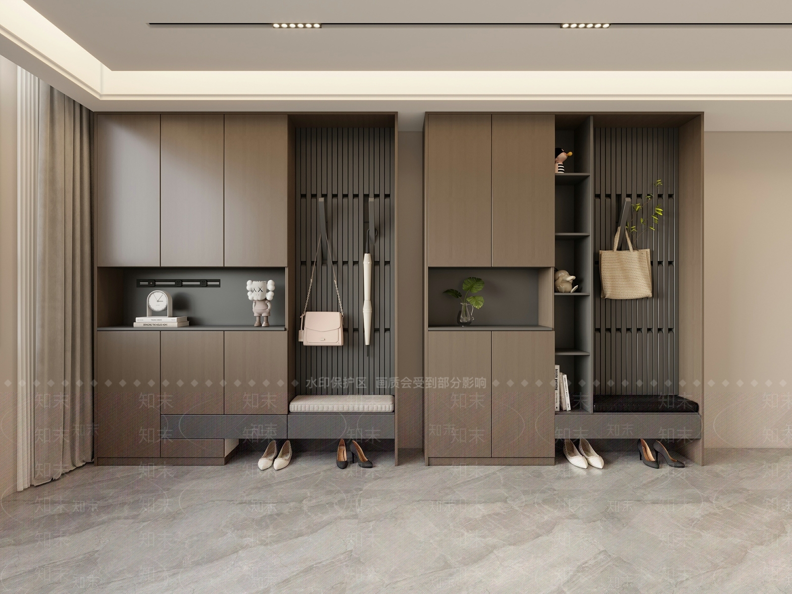 意式鞋柜3D模型下载【ID:1192289526】