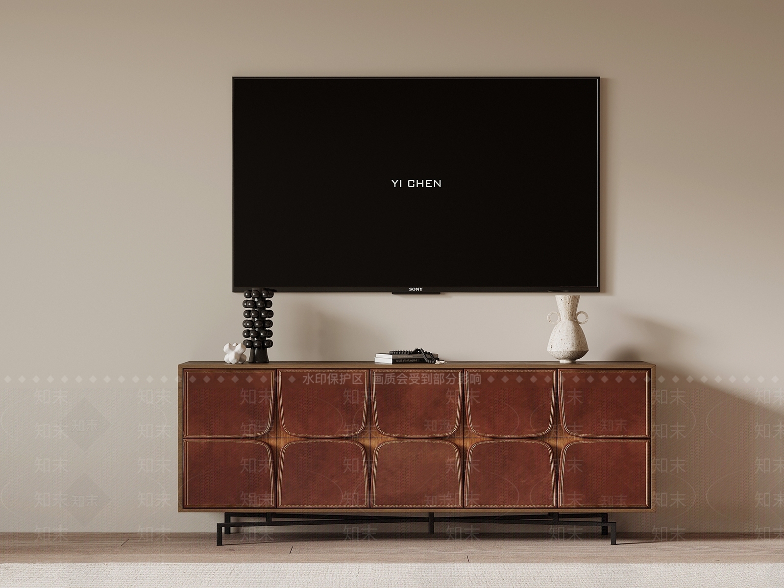 法式电视柜3D模型下载【ID:1192289664】