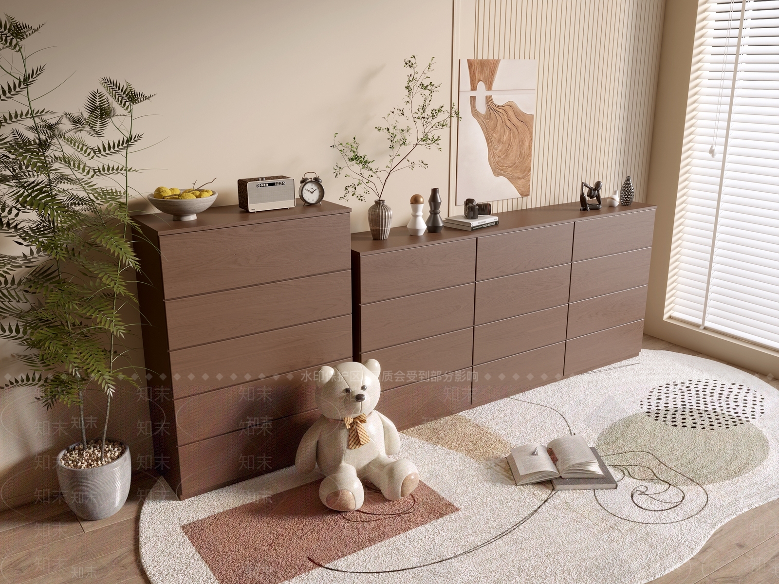 现代斗柜SU模型下载【ID:1192289984】