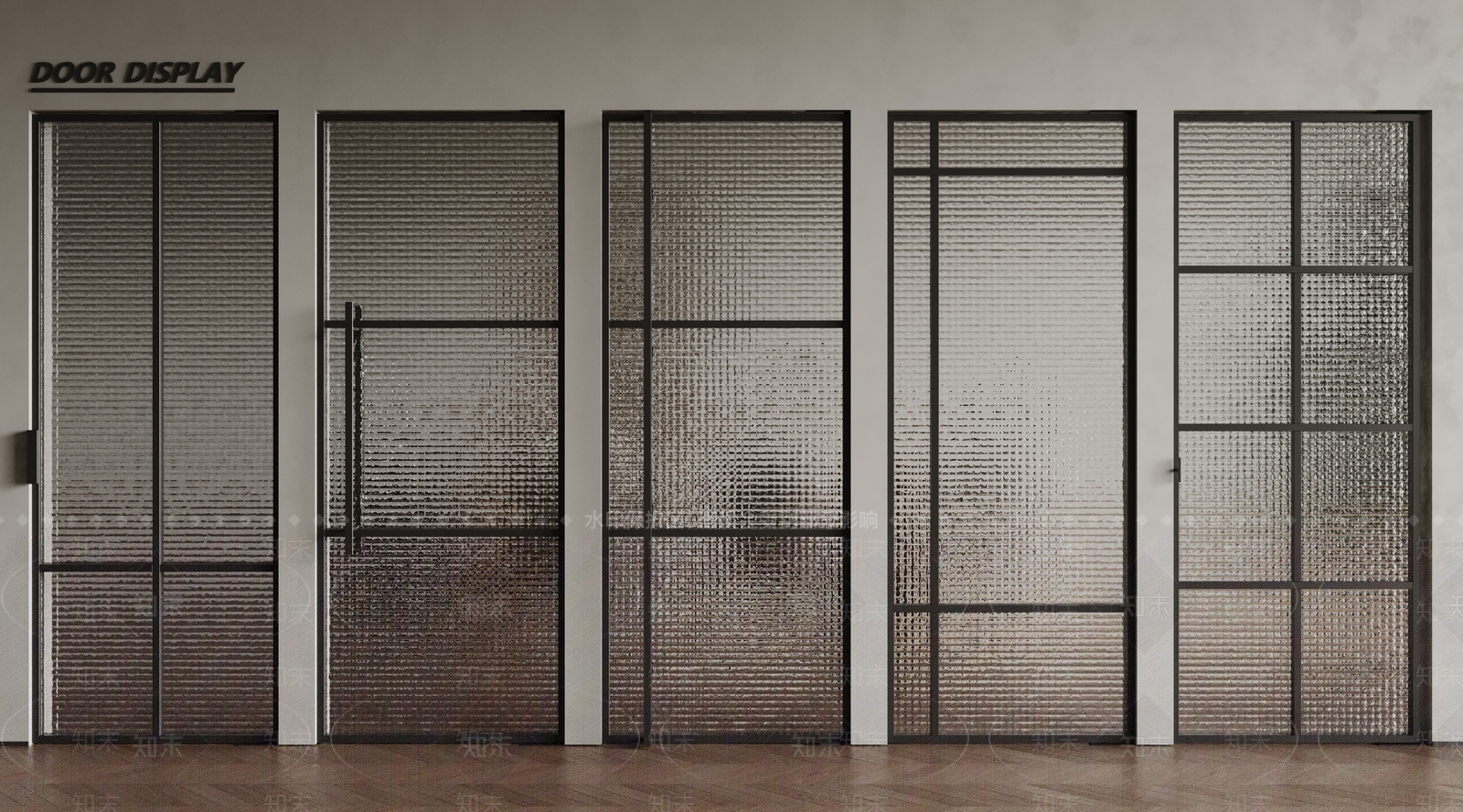 现代极简单开门3D模型下载【ID:1192293787】