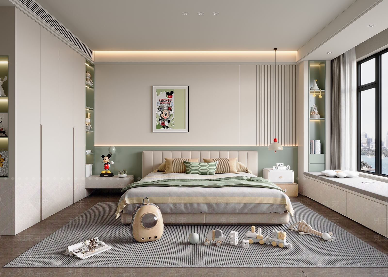 现代家居卧室3D模型下载【ID:1192295778】