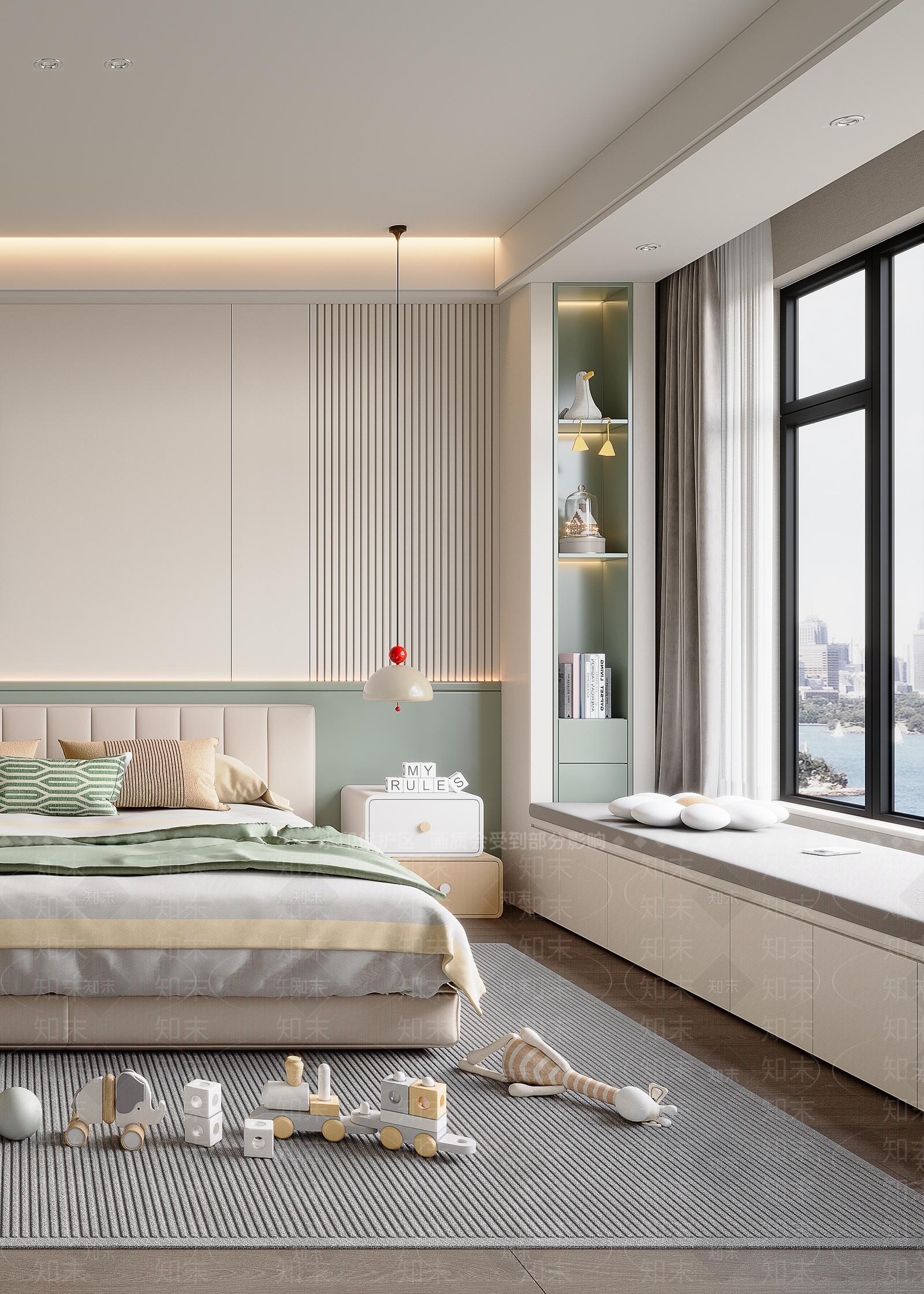 现代家居卧室3D模型下载【ID:1192295778】
